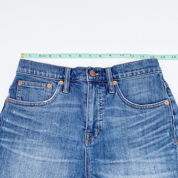 Madewell High-Rise Denim Shorts Glenoaks Wash Cutoff Edition F7019 Size 25 - Picture 8 of 11